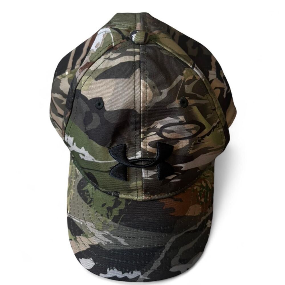 Under Armour Camo Embroidered Logo Baseball Hat Cap